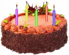 торт со свечками - Открытки с днем рождения для Одноклассников