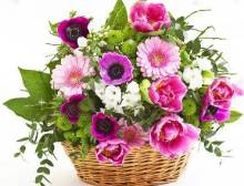 Корзина с цветами - Открытки цветы для Одноклассников