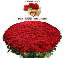 Миллион роз - Открытки цветы для Одноклассников