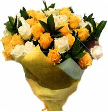 Букет желтых роз - Открытки цветы для Одноклассников