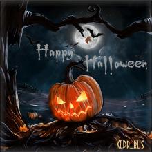 поздравительная открытка хеллоуин - открытка анимация поздравление хеллоуин