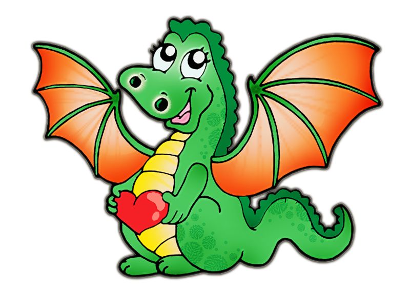 поздравительная открытка дракончики