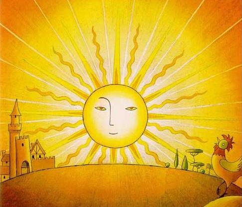 поздравительная открытка день солнца
