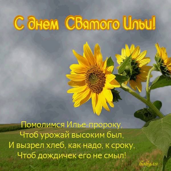 поздравительная открытка Ильин день
