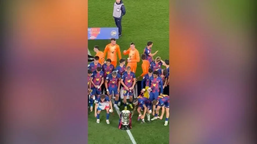 ¡Así ha levantado el título de Liga el FC Barcelona!